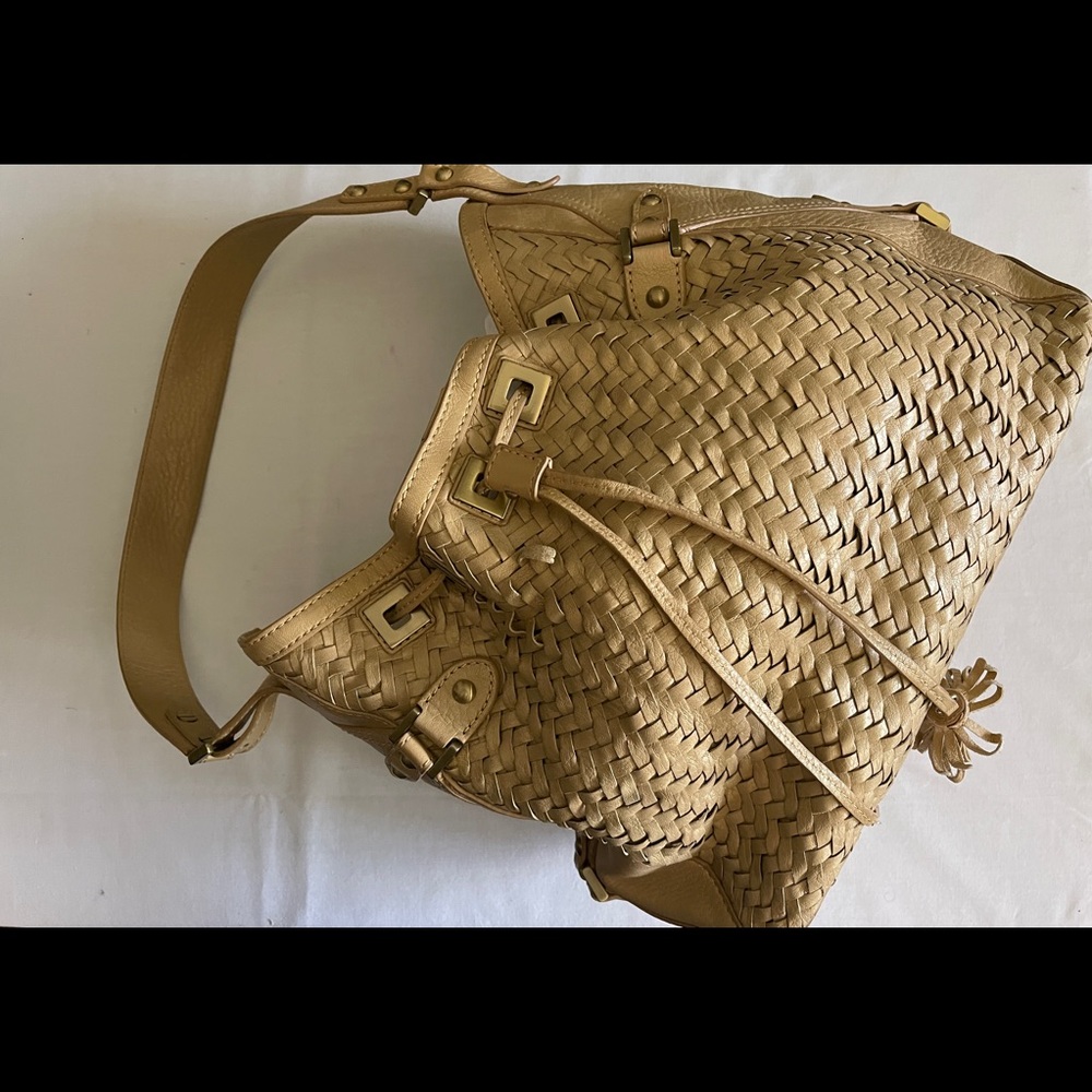 Cole Haan Vintage “Village Weave” SUO6 Leather Tote Bag